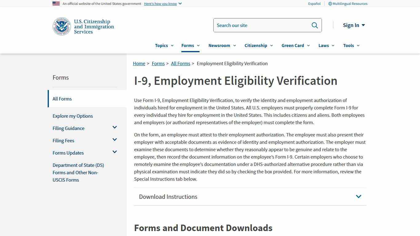 Employment Eligibility Verification | USCIS